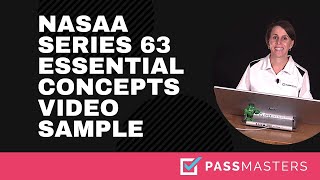 NASAA Series 63 Exam Prep Course Sample Essential Concepts Video