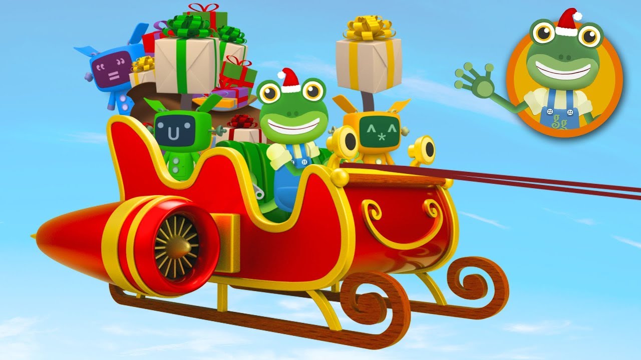 Santa's Sleigh Visits Gecko's Garage | Christmas Video For Kids