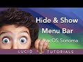 Hide the Menu Bar on Your Mac [macOS Sonoma]