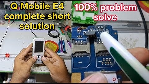 Q mobile E4 Full short solution 100% work | Q mobile china | short dead problem | Ahmad mobile tech