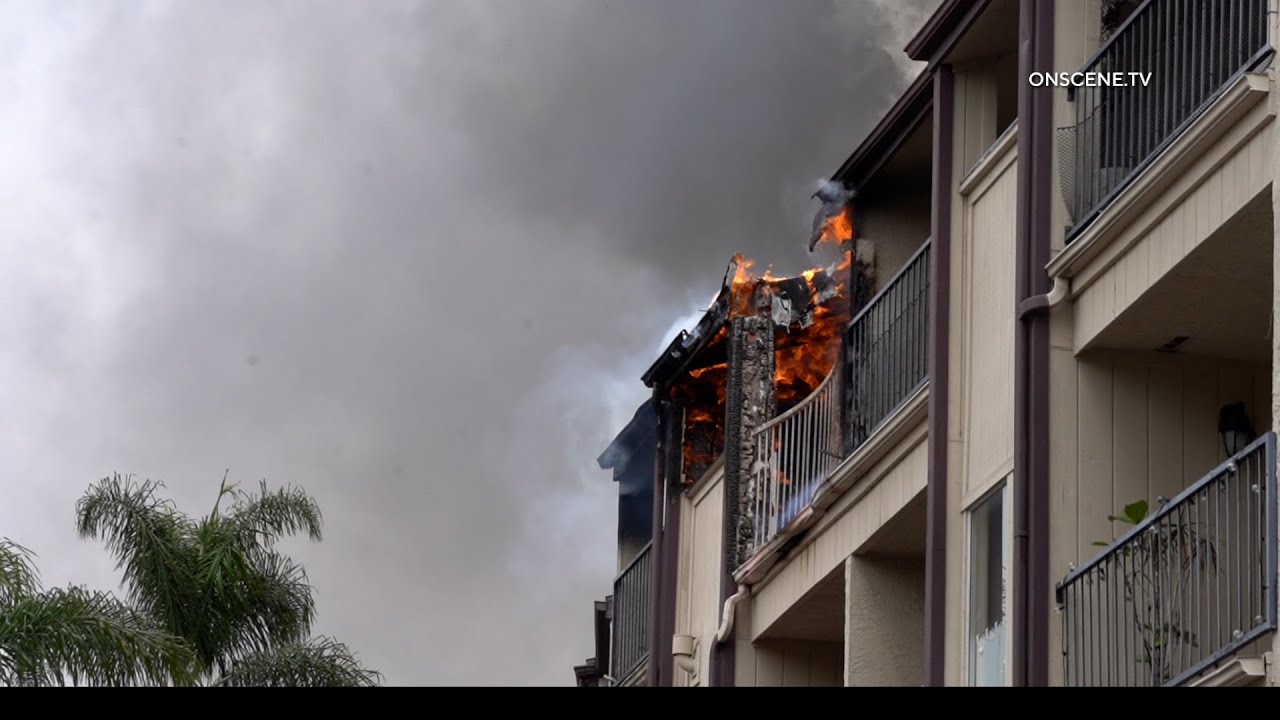 2 Alarms Apartment fire Destroys Several Units In Carlsbad