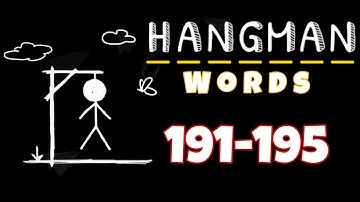 HANGMAN WORDS Two Player Games level 191 192 193 194 195