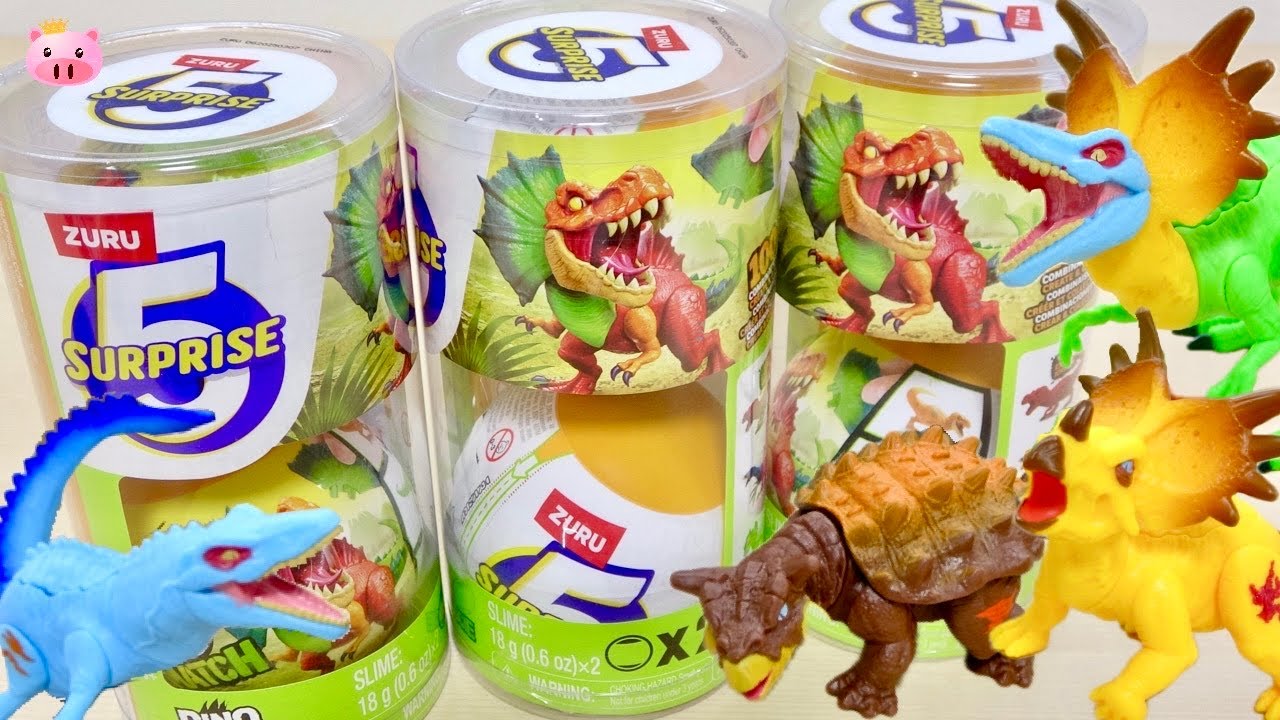 魔改造ハイブリッド恐竜】ZURU DINO MIX&MATCH 4体開封! パーツ