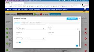 How to set up promotions in ERPLY Back Office