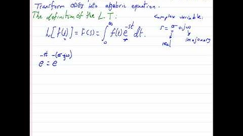 control system (lecture 1.1) Laplace Transform