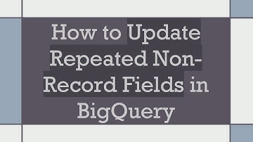 How to Update Repeated Non-Record Fields in BigQuery