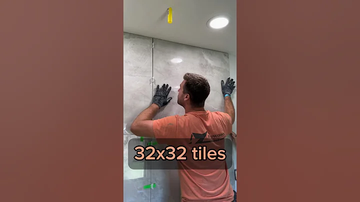 Master Bathroom Remodel: Tile Shower: Installing Big Tiles