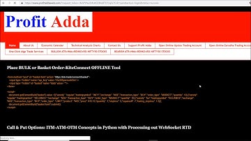 Place BULK or Basket Orders-Zerodha OFFLINE Tool-Market Order