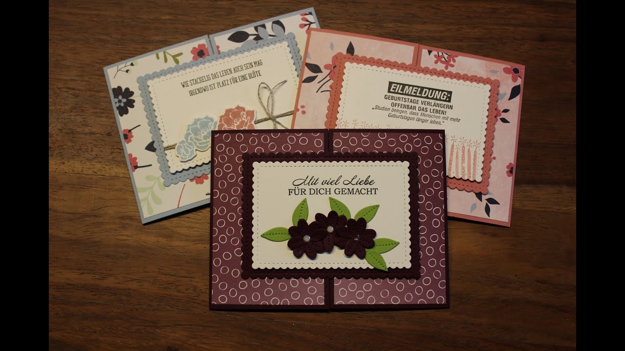Shuttercard/Verschlusskarte mit Stampin`UP! Produkten