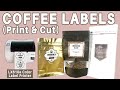 Coffee labels inhouse production