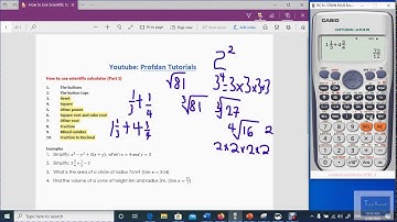 How to use Scientific Calculator Part 1