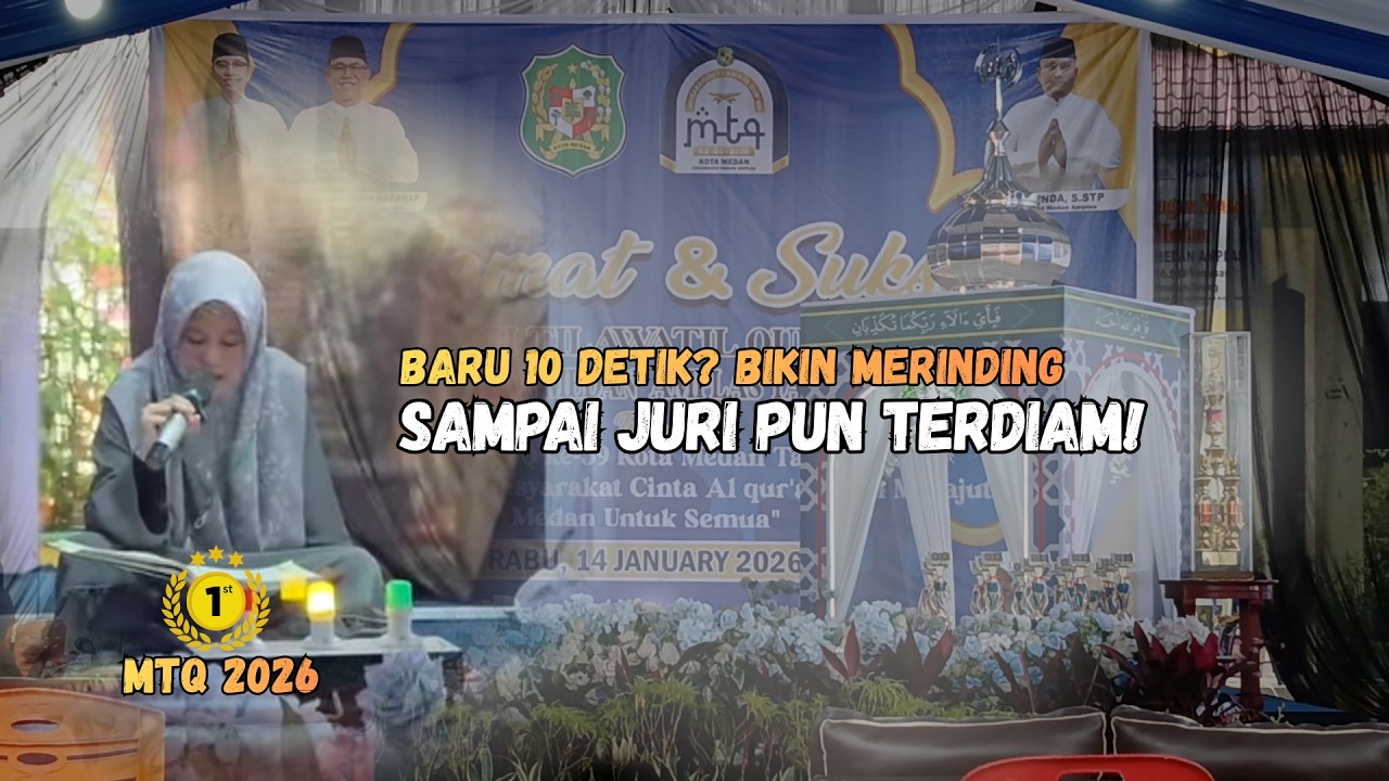 Suara Intan Afiyyah Bikin Hening | Juara 1 Tilawah Remaja Putri MTQ ke-59 Medan Amplas 2026