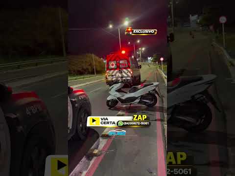 Capotamento na ponte Igapó na madrugada desta segunda-feira