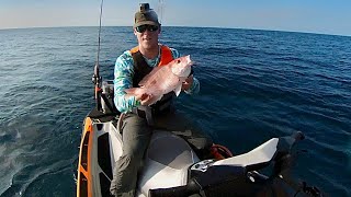 SOLO 34 MILES OFFSHORE on the Sea-Doo Fish Pro Trophy (Galveston Texas Snapper Fishing)