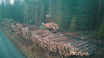 BIG FORESTRY WORK IN NORWAY WITH JOHN DEERE 1210E