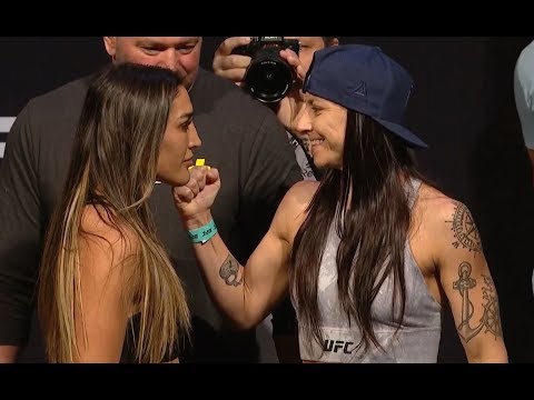 Tatiana Suarez vs. Nina Ansaroff - Weigh-in Face-Off - (UFC 238: Cejudo vs. Moraes) - /r/WMMA