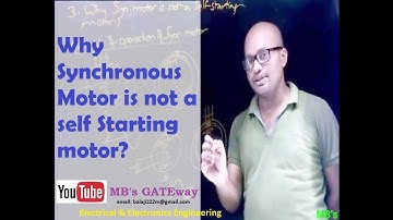 Why synchronous Motor is not a self-starting motor?