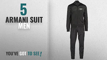 Top 10 Armani Suit Men [2018]: Emporio Armani Men's Ea7 Train Core ID Tracksuit In Black- Jacket: -