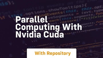 parallel computing with nvidia cuda