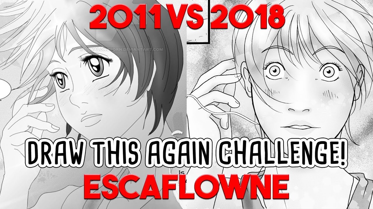 ART TIME LAPSE | DRAW THIS AGAIN CHALLENGE | Escaflowne doujinshi 2011 ...