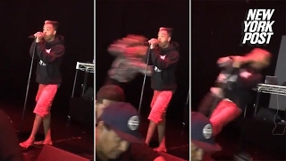 Rapper sucker-punched during live performance | New York Post