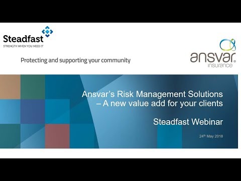 Steadfast Ansvar Webinar: Risk Management Solutions