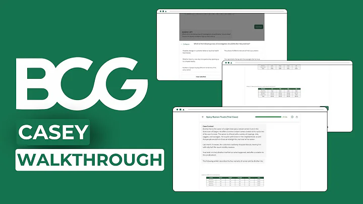 BCG Online Case - Full Walkthrough 2025