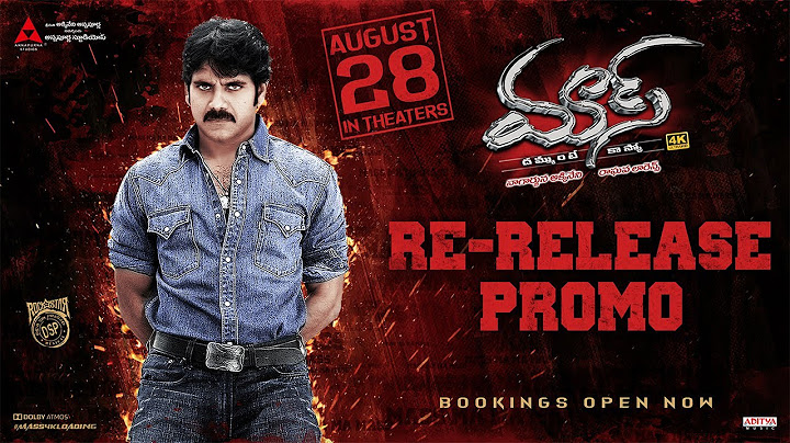 Mass 4K Re-releasing Promo | Nagarjuna Akkineni | Bookings Open Now | In Theatres On August 28th