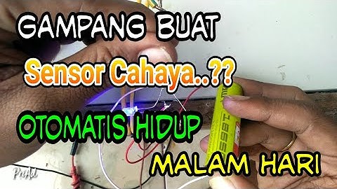 CARA MEMBUAT SENSOR CAHAYA SEDERHANA UNTUK LED 3V. LDR, C945, R10K, BISA UNTUK LAMPU LAYANGAN MANTEP