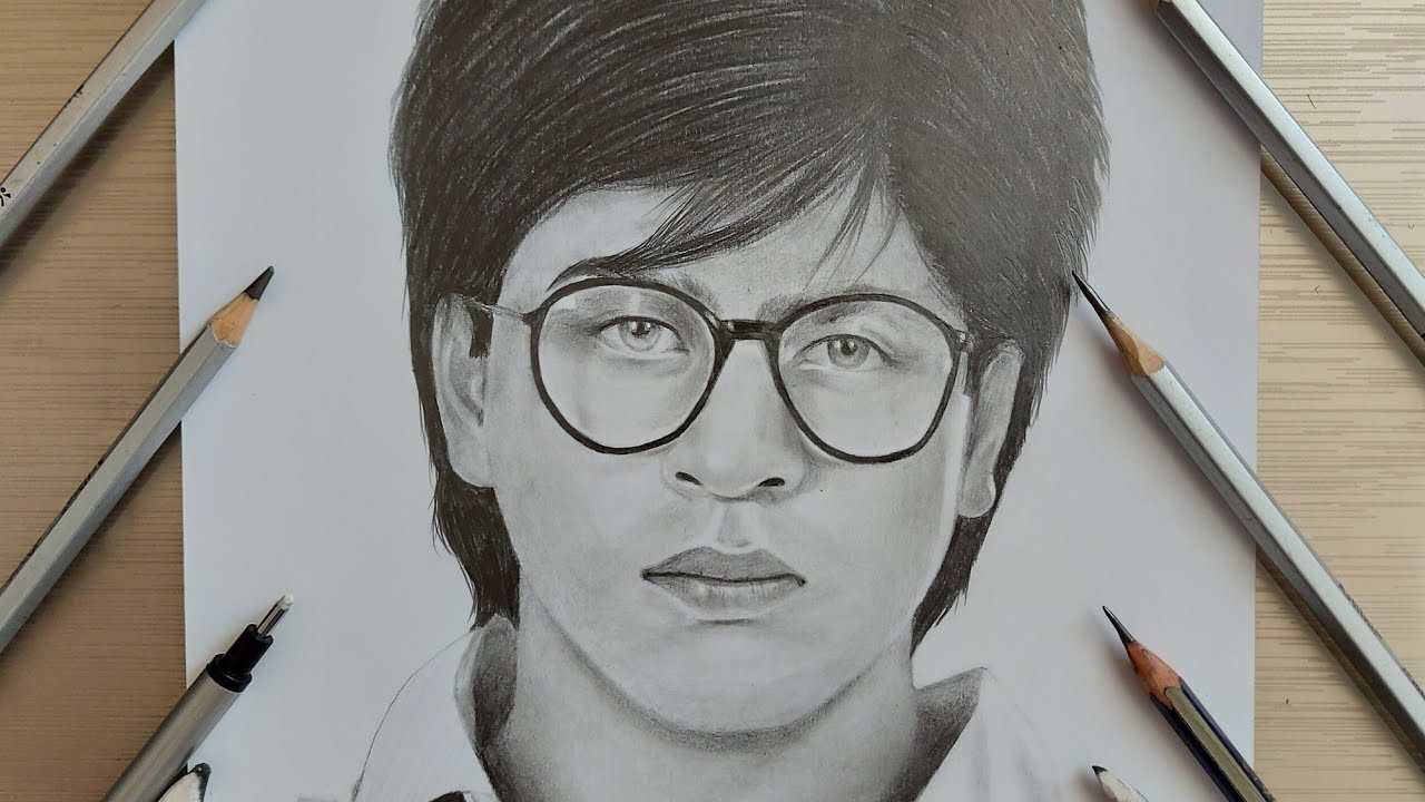 Drawing Shahrukh khan BAAZIGAR Character🔥🔥
