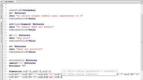 ejemplo de numeros romanos en pseint