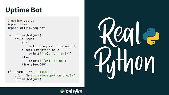 Using Python's sleep() to Create a Simple Uptime Bot