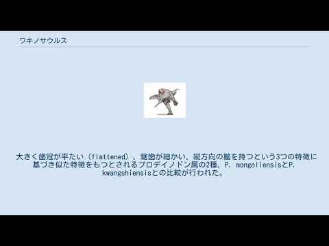 ワキノサウルス YouTube