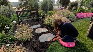 Benches for the West Side & South Garden + Flower Bed Maintenance! 🪑🌿✂️