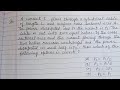 A current I flows through a cylindrical cable of length L and | iat physics solution | jee physics