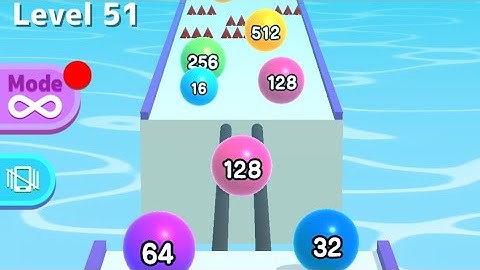 Ball Run 2048 Gameplay All Levels Android iOS Levels (31-50) Walkthrough #3