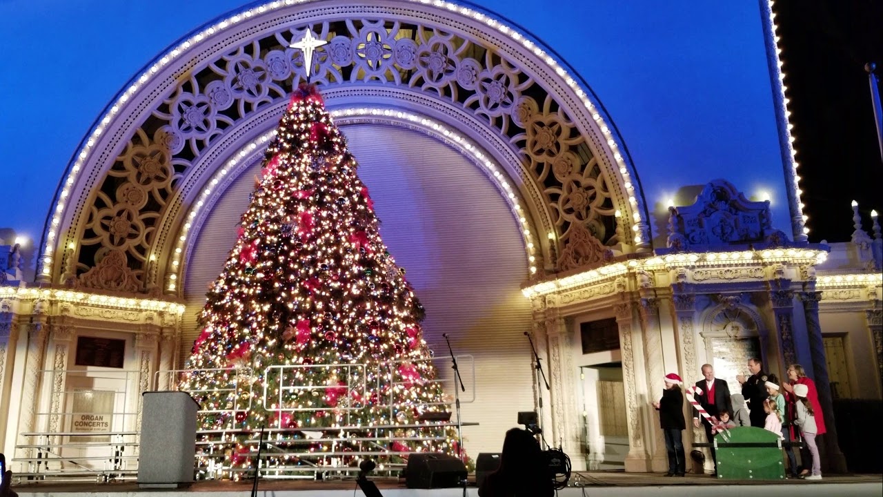 December Nights 2018 Tree Lighting at Balboa Park in San Diego YouTube