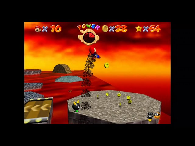 Super Mario 64] #08 Collecting Stars in Fire Bubble Land - YouTube