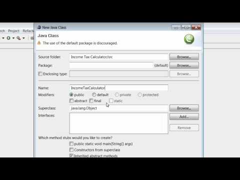 9TH Java Tutorial-part 1- Income Tax Calculator