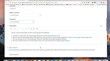 How to Upload an Image to Your Profile in Moodle