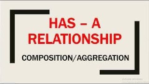 HAS-A Relationship | Composition or Aggregation in Java