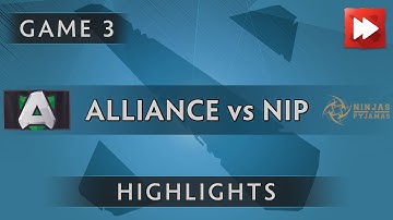 Alliance vs Ninjas in Pyjamas [Game 3] Dota 2 Asia Championships 2017 - Dota Highlights