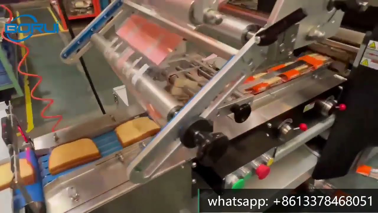 [Boruipack] Sliced bread toast packing machine | flow wrapper | flow ...