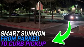 Can A Tesla Smart Summon To The Curb From A Parking Space? | FSD Beta 11.3.6