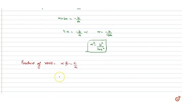 Given that one root of the quadratic equation `ax^2+bx+c=0` is three times the other show that ...
