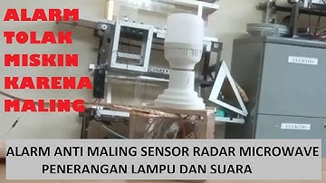 Alarm Anti Maling ||Sensor radar Microwave dengan Lampu dan Buzzer #arduino