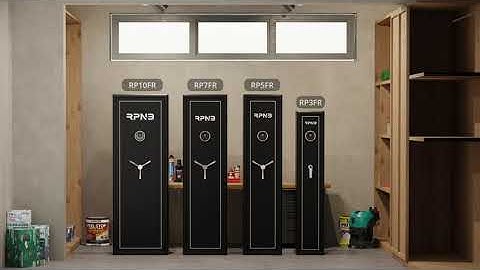 RPNB FR Series Touchscreen Biometric Fingerprint Rifle Safe