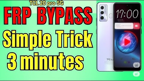 TCL 20 Pro 5G FRP Bypass in 3 Minutes! (Simple Trick - No PC Needed)