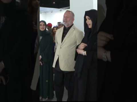 Sheikha Latifa Bint Mohammed Tour Dubai Art Exhibition Throwback #faz3 #fazza #shorts #arts #dubai