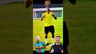 MrBeast Tried To Nutmeg Neymar 🥴 #neymar #mrbeast #mavie